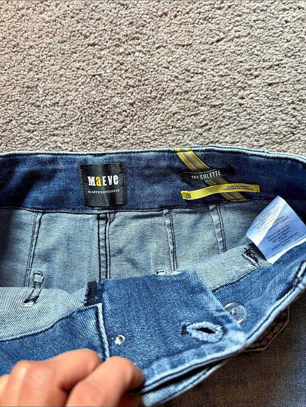 Maeve Wide Leg Jeans in Blue Size 26 the Colette - Picture 2 of 3